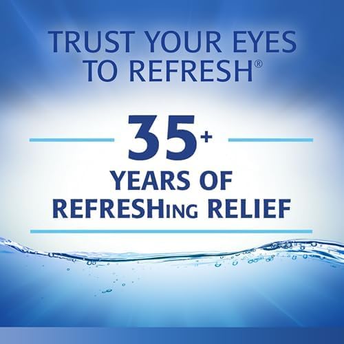 REFRESH OPTIVE Preservative-Free Artificial Tears Lubricant Eye Drops, 0.01 fl oz (0.4 mL), 30 Single-Use Containers