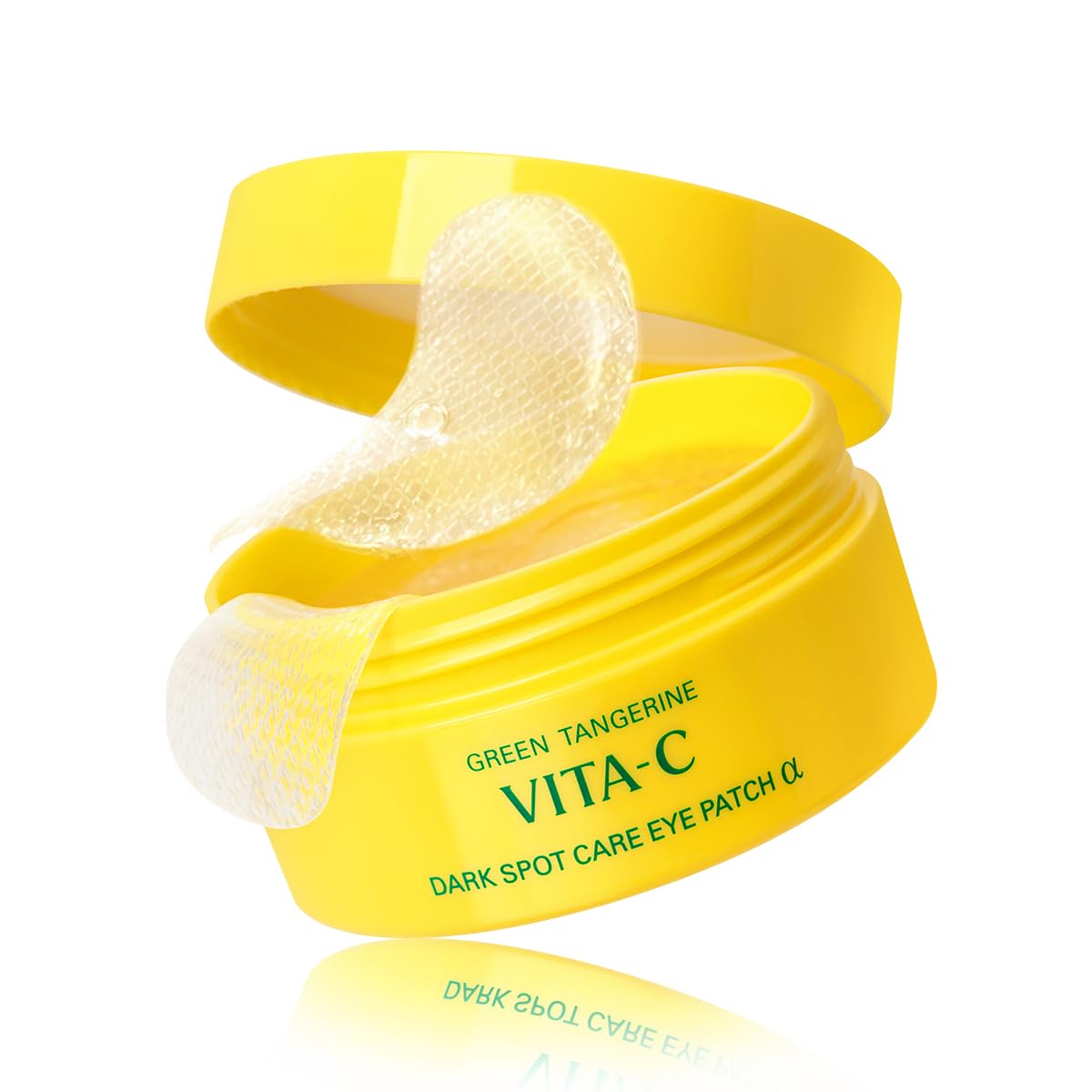 GOODAL Vitamin C Eye Patches - Hydrogel Under Eye Patches for Puffy Eyes & Dark Circles & Fine Lines, Green Tangerine, Korean Skincare (60 Count)