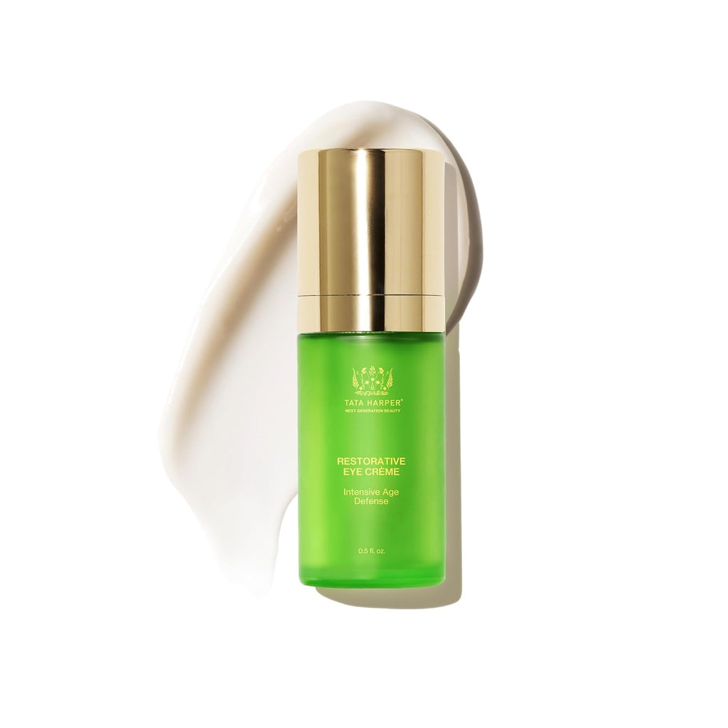 Tata Harper Restorative Eye Crème, Anti-Aging Eye Cream, Hydrating Eye Cream for Dark Circles & Under Eye Bags, Daily Use, Natural Skincare, 15ml