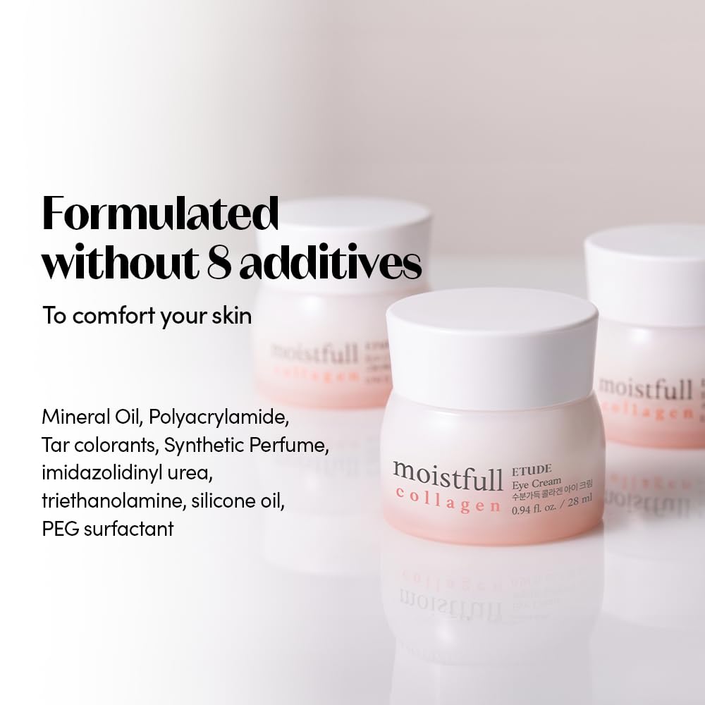 ETUDE Moistfull Collagen Korean Eye Cream, Hydrating, 0.94 fl oz