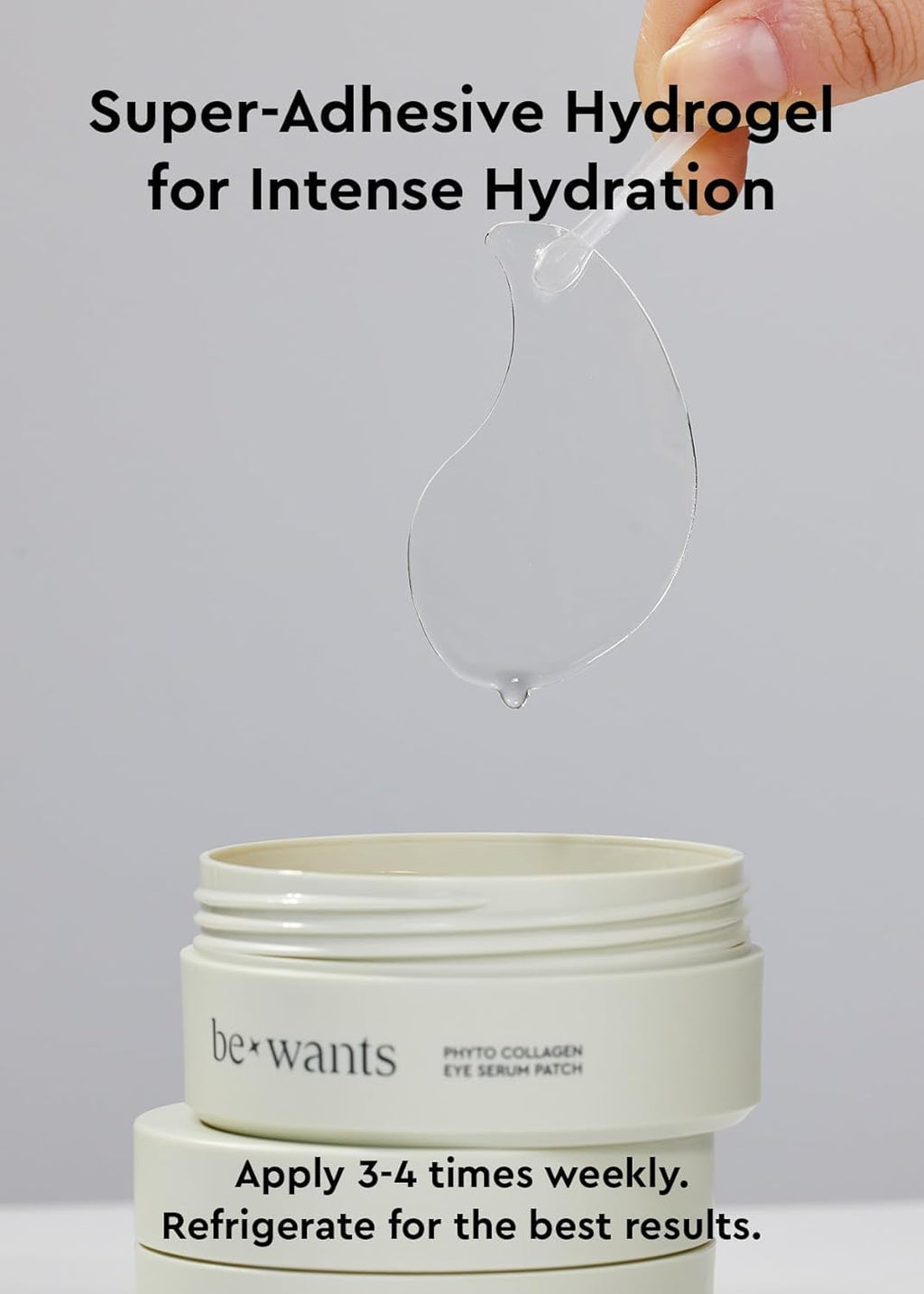 bewants Under Eye Patches for Puffy Eyes, Korean Under Eye Mask with Vegan Collagen and Hyaluronic Acid, Patches for Dark Circles and Cooling, 60 pieces