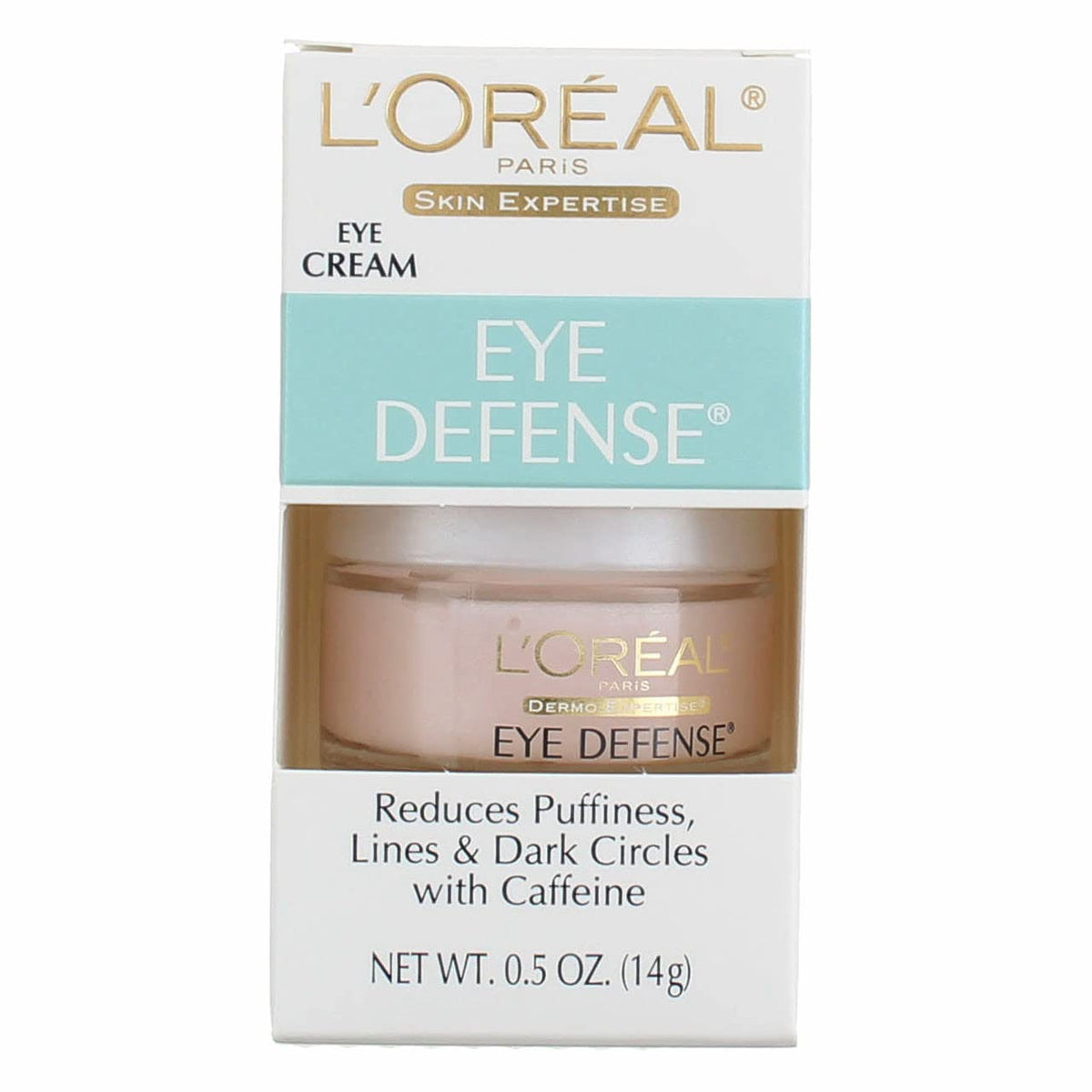 L'Oreal Paris Dermo-Expertise Eye Defense Eye Cream with Caffeine and Hyaluronic Acid 0.5 oz