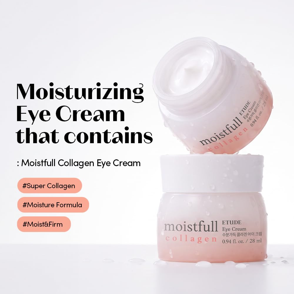 ETUDE Moistfull Collagen Korean Eye Cream, Hydrating, 0.94 fl oz