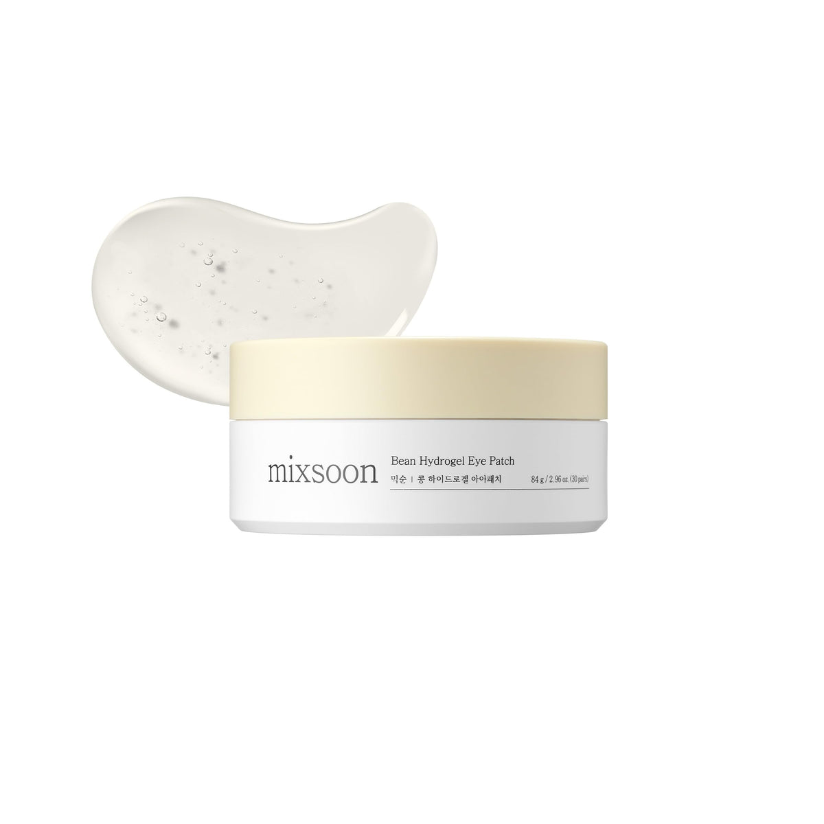 mixsoon Collagen Hydrogel Eye Patches Hydrating Gel Eye Mask with Collagen, Peptides and Amino Acids for Smooth Under Eye Skin Care 84 g / 2.84 fl.oz. (30 pairs) Korean Glass Skin Care