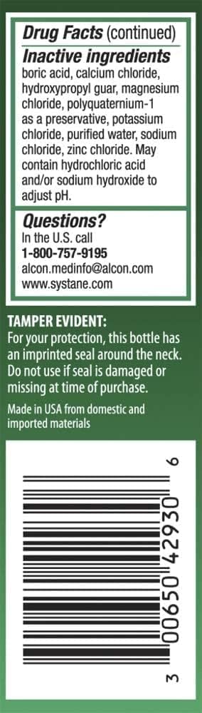 Systane Lubricant Eye Drops, 1 Ounce (30-mL) - Pack of 2