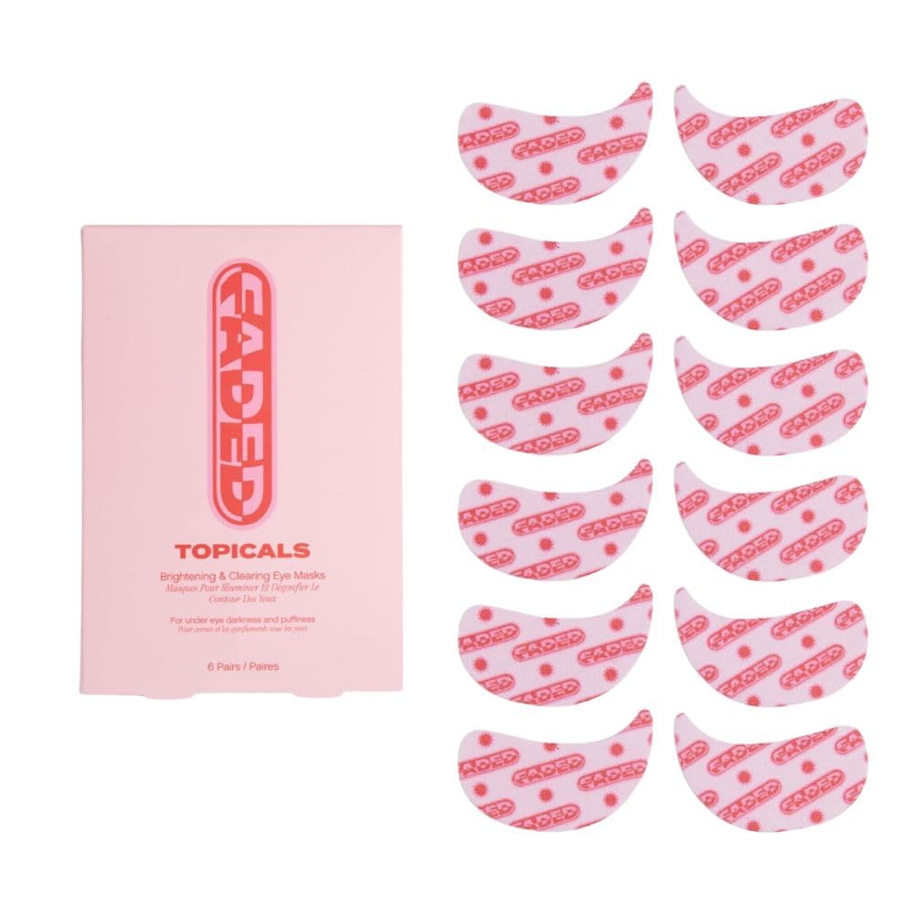 Topicals, Faded Brightening Under Eye Masks, Depuffs & Brightens, Set of 6