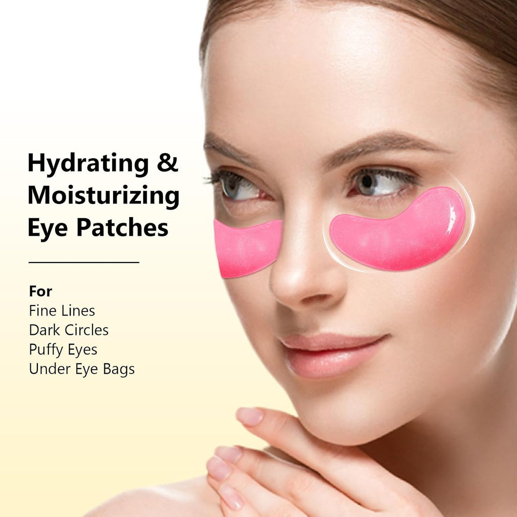 Adofect Under Eye Patches 40 Pairs, Eye Masks with 24K Gold, Hyaluronic Acid, Caffeine & Retinol for Dark Circles, Puffy Eyes, Under Eye Bags, Skincare Gifts for Bachelorette Party Accessories