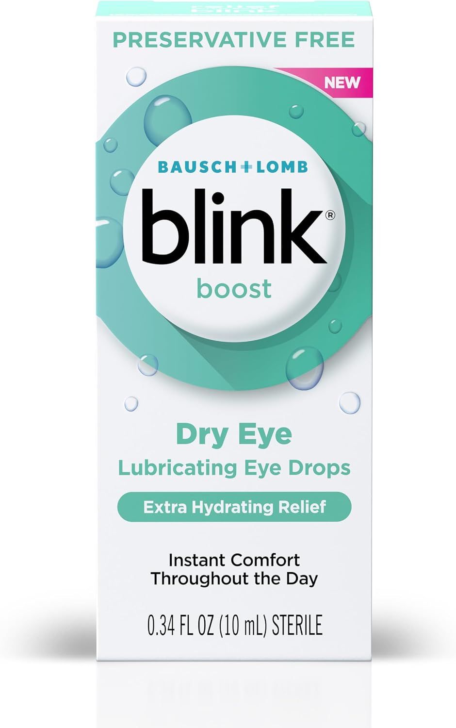 Blink Boost Preservative-Free Lubricating Eye Drops Hyaluronate 0.34 fl oz