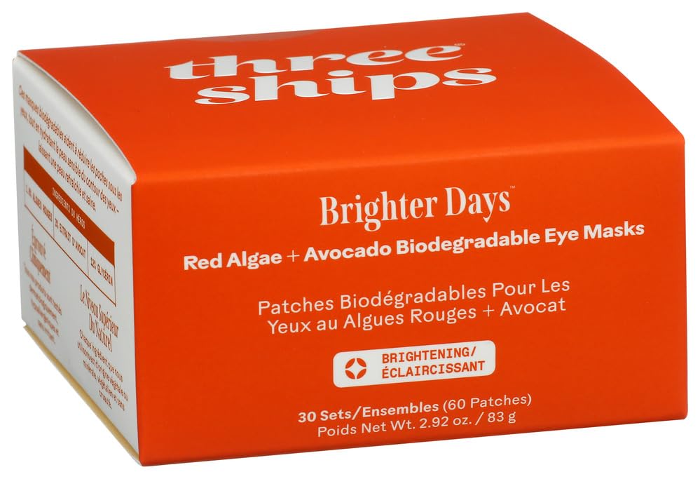 Three Ships - Brighter Days Red Algae + Avocado Eye Masks (30 Sets)