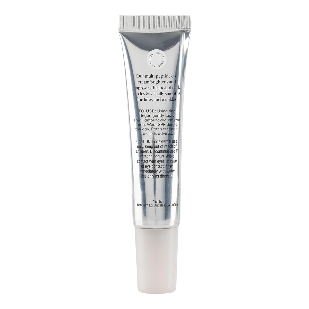 Naturium Multi-Peptide Eye Cream, Smoothing & Anti-Aging Skincare, with Squalene & Hyaluronic Acid, 0.5 oz