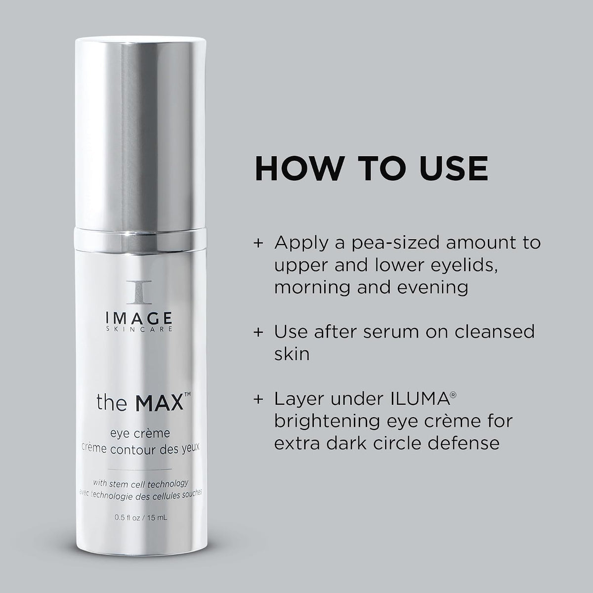 IMAGE Skincare the MAX Eye Crème, Under Eye Cream, 0.5 oz