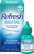 REFRESH DIGITAL Lubricant Eye Drops Artificial Tears, 0.33 fl oz (10 mL)