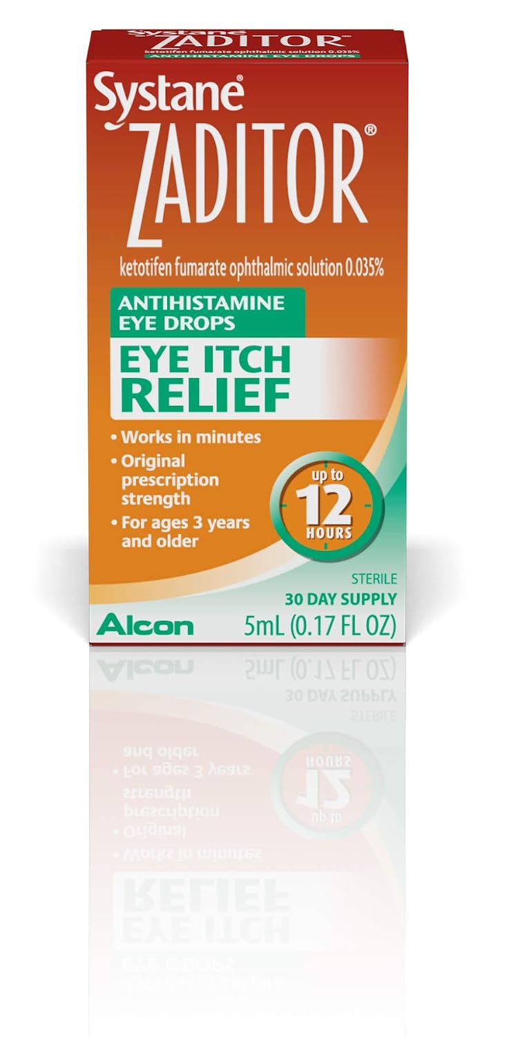 Zaditor Systane Eye Itch Relief Antihistamine Eye Drops, 5 mL