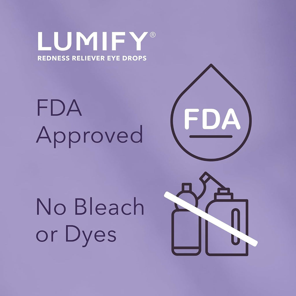 Lumify Redness Relief Eye Drops, Whiter & Brighter Looking Eyes, 0.08 oz