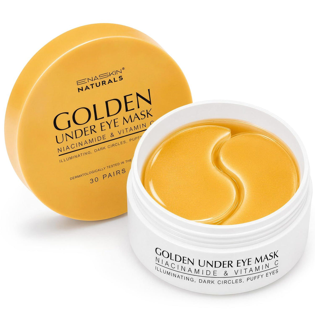Enaskin Naturals 24K Gold Under Eye Patches for Dark Circles & Puffiness