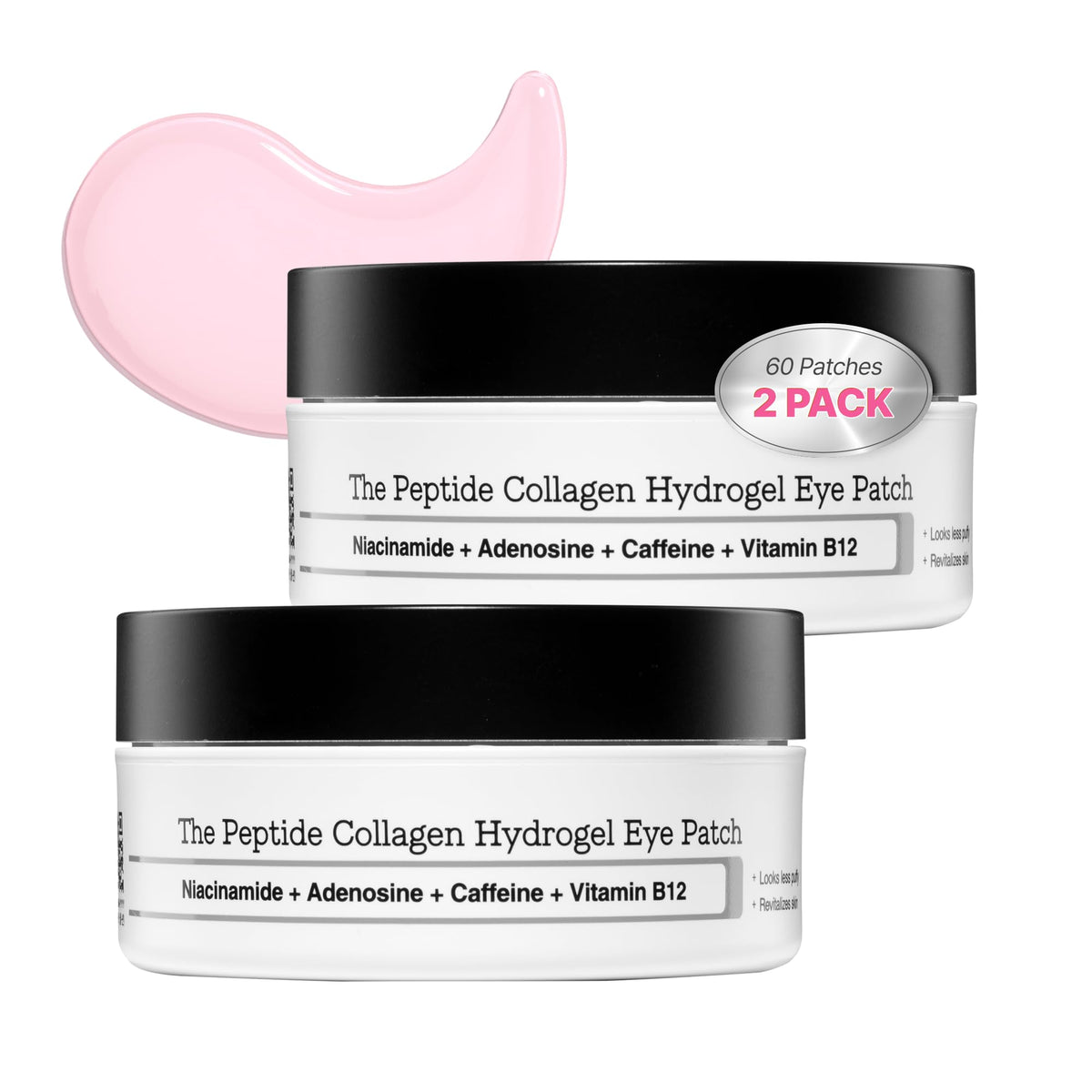COSRX Pink Peptides Collagen Hydrogel Eye Patch for Puffy Eyes (60)