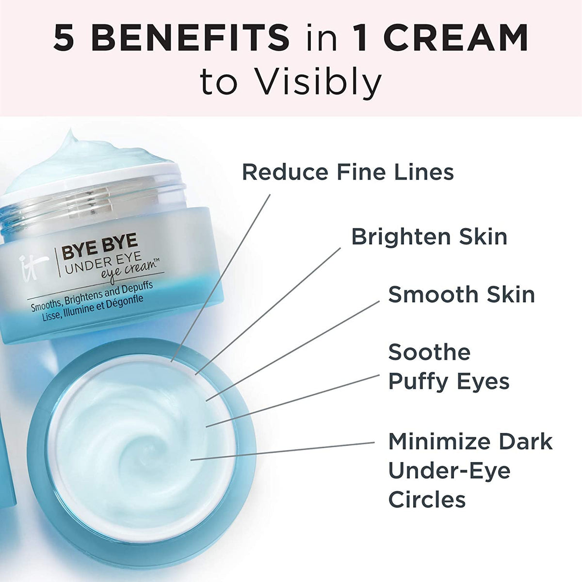 IT Cosmetics Bye Bye Under Eye Brightening Eye Cream for Dark Circles