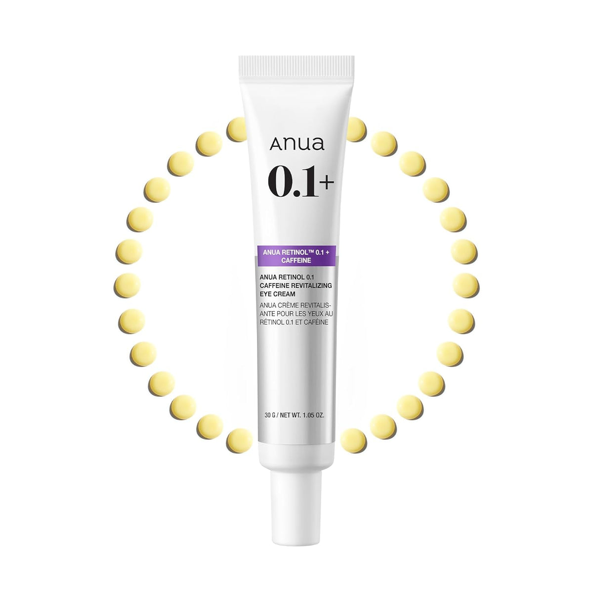 Anua Retinol 0.1 Caffeine Revitalizing Eye Cream, 1.05 fl oz