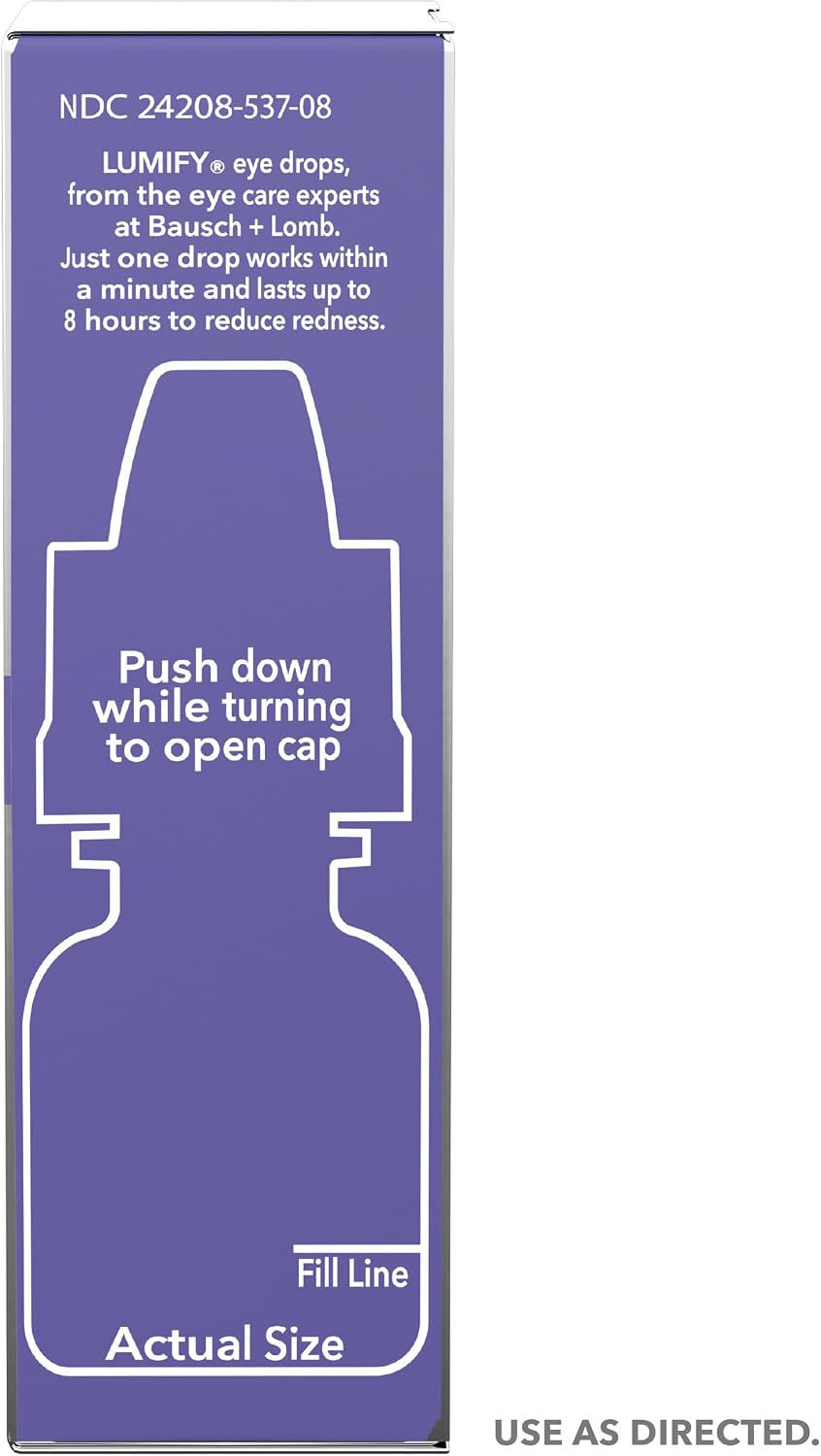 LUMIFY Redness Reliever Eye Drops 0.08 fl oz (2.5 mL) - Pack of 6