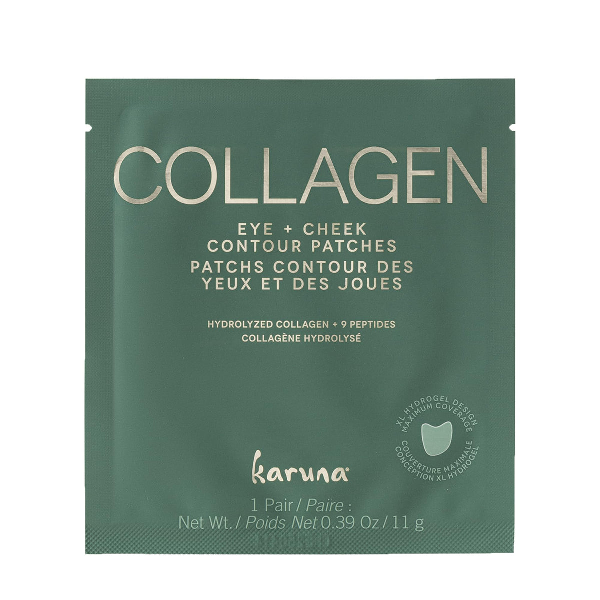 Karuna Skin - COLLAGEN Face Mask Sheets, Hydrogel 2-Piece Facial Mask, Age-Defying, Hydrating, Rejuvenating & Moisturizing Skin Care Essential That Targets Fine Lines & Wrinkles, 1 Pack