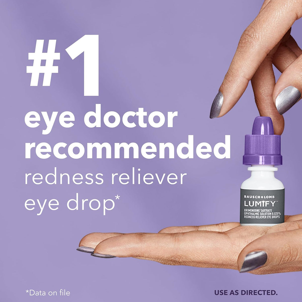 Lumify Redness Relief Eye Drops, Whiter & Brighter Looking Eyes, 0.25 oz