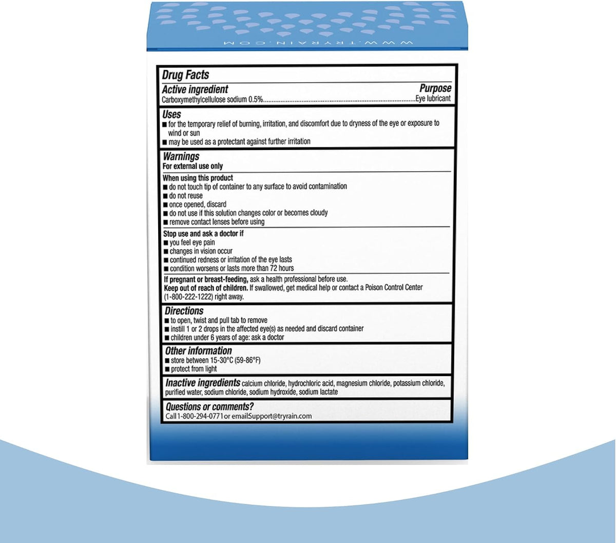 Rain Preservative Free Eye Drops for Severe Dry Eyes – More Natural Eye Drops for Dry Eye Relief – Proprietary Formula Relieves Dry, Itchy Eyes – Take Back Your Eye Comfort