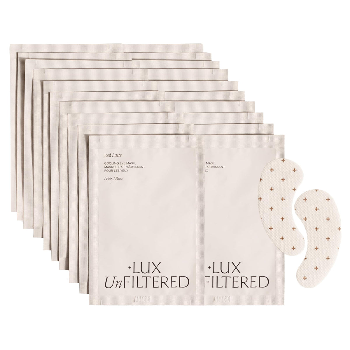 + Lux Unfiltered - Iced Latte Cooling Under Eye Patches - Eye Masks