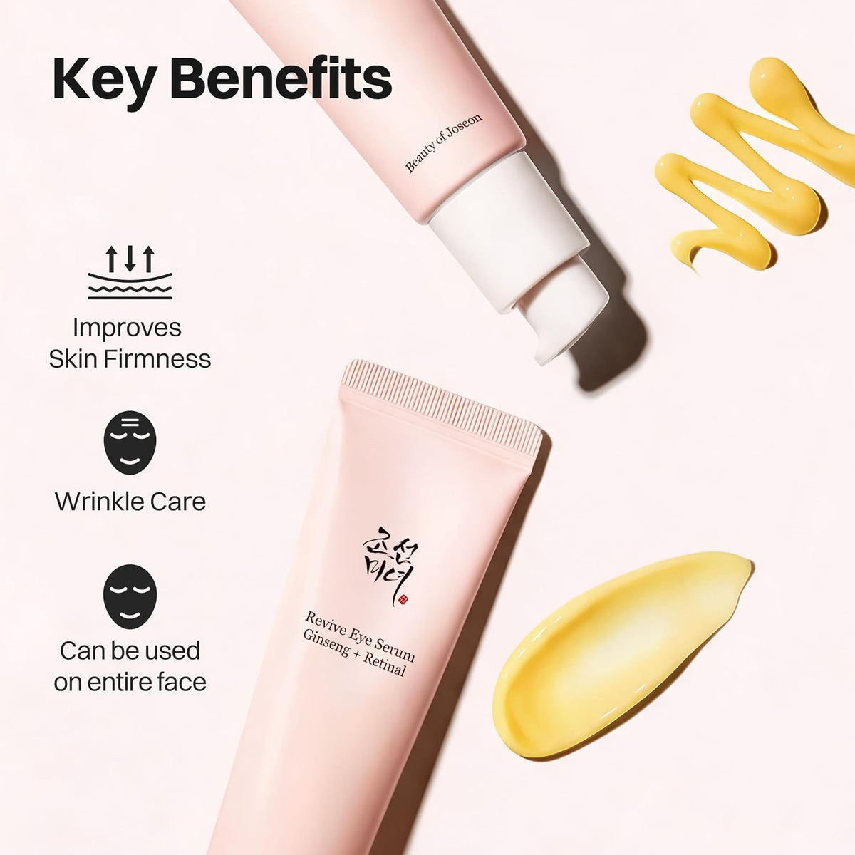 Beauty of Joseon Revive Eye Serum with Retinal Niacinamide Correction for Puffy Eye Bags Fine Lines Dark Circles Wrinkles, Korean Skin Care 30ml, 1.01 fl.oz