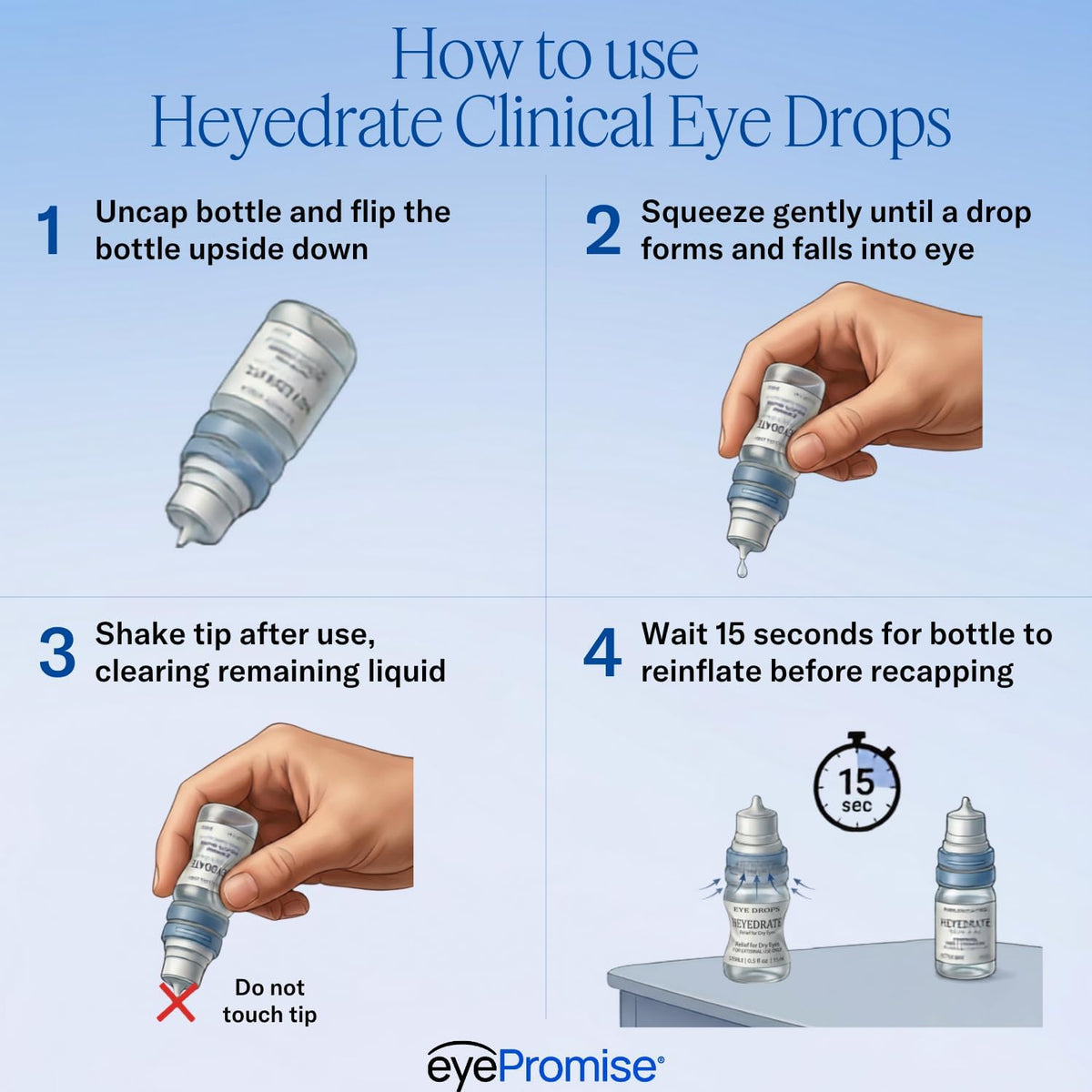 Heyedrate Clinical Preservative Free Eye Drops, .33 fl oz Bottle