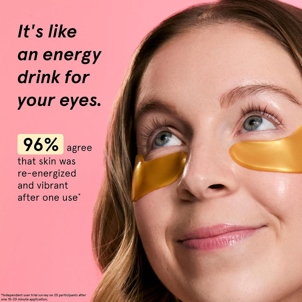 grace & stella Award Winning Under Eye Mask - Birthday Gifts for Women - Gel Eye Patches for Dark Circles, Puffy Eyes, Wrinkles, Undereye Bags - Gifts for Teen Girls - Vegan (48 Pairs, Gold)
