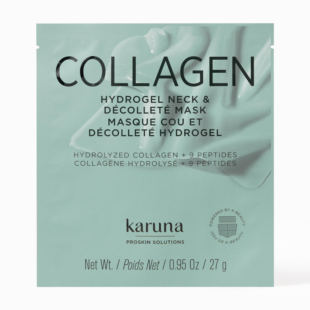 Karuna Skin - COLLAGEN Face Mask Sheets, Hydrogel 2-Piece Facial Mask, Age-Defying, Hydrating, Rejuvenating & Moisturizing Skin Care Essential That Targets Fine Lines & Wrinkles, 1 Pack