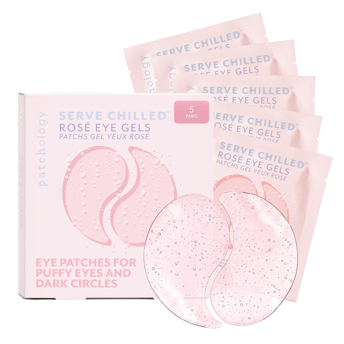 Patchology Rosé Under Eye Patches for Puffy Eyes & Dark Circles | 5pk