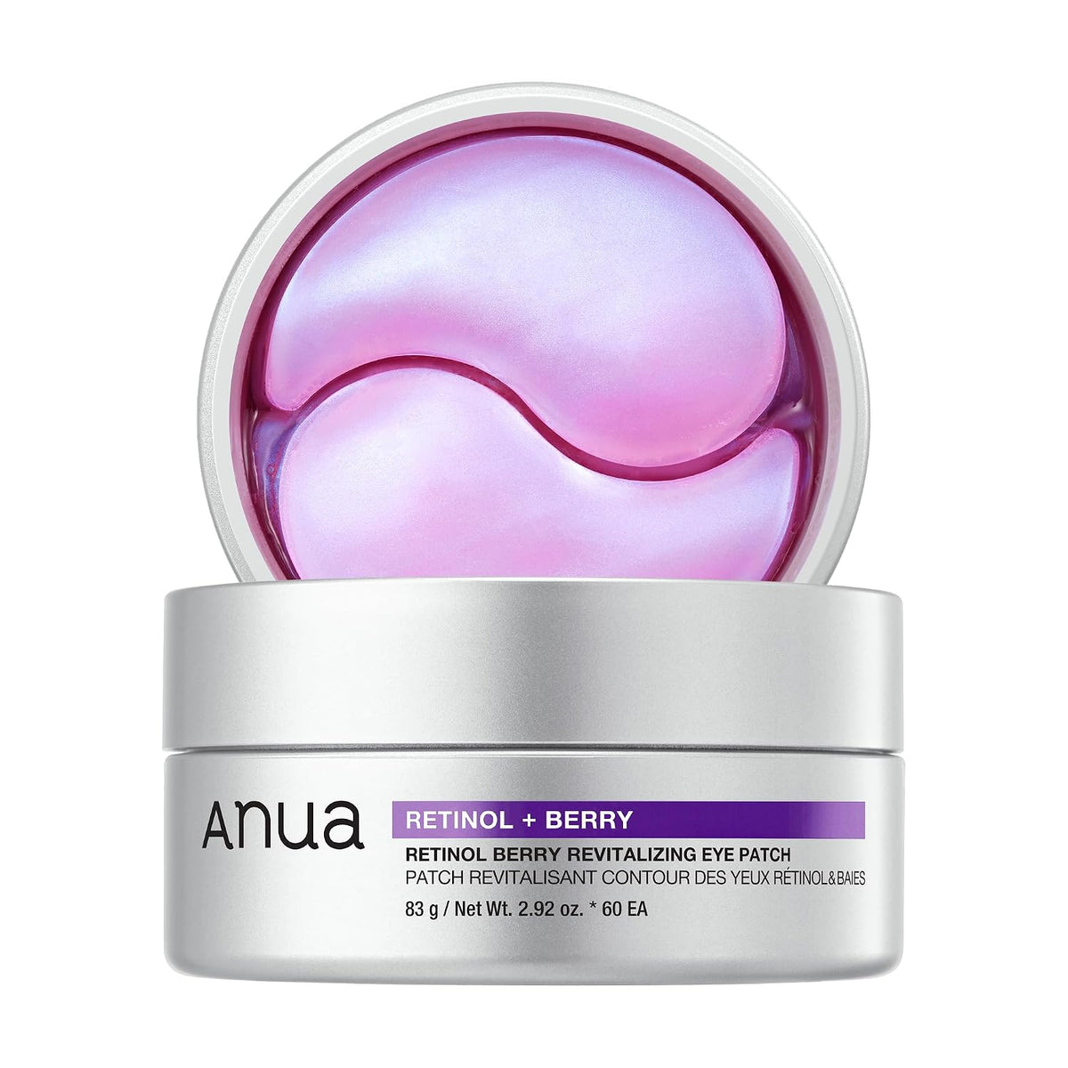 ANUA Retinol Berry Eye Patches, 60 Count