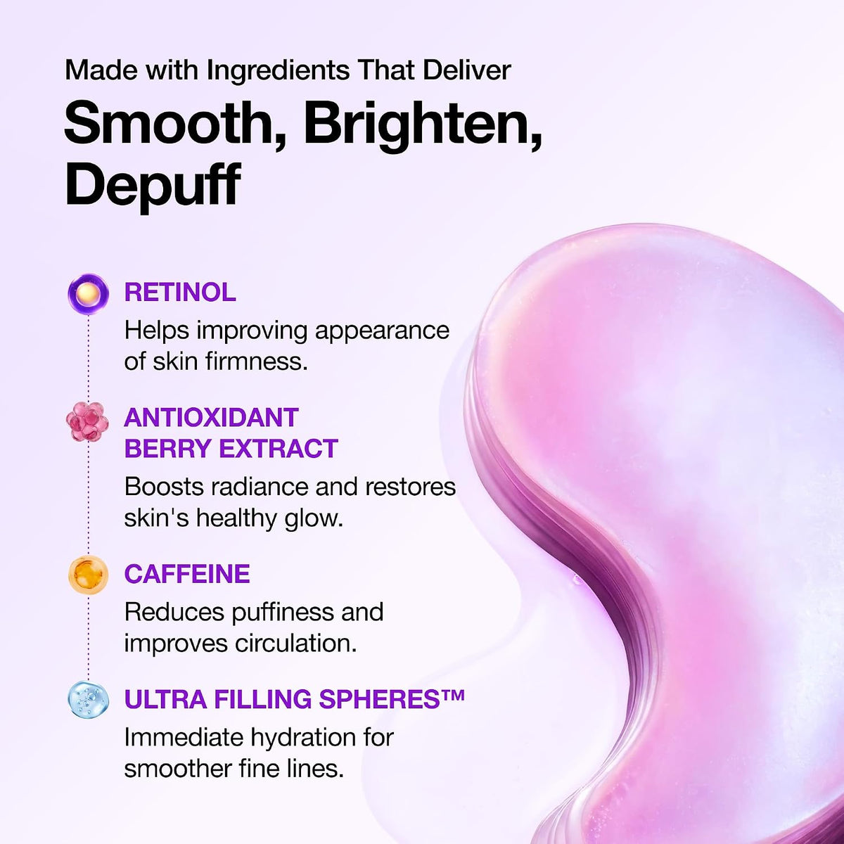 ANUA Retinol Berry Eye Patches, 60 Count