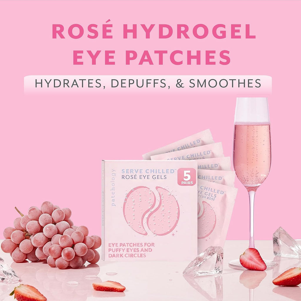 Patchology Rosé Under Eye Patches for Puffy Eyes & Dark Circles | 5pk