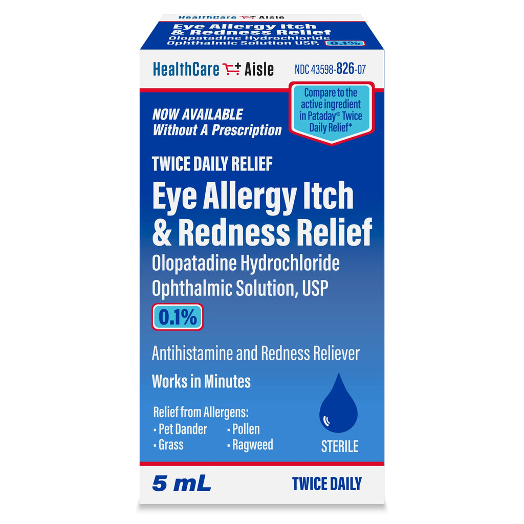 HealthCareAisle Eye Allergy Itch Relief, Olopatadine 0.2%, 2.5mL