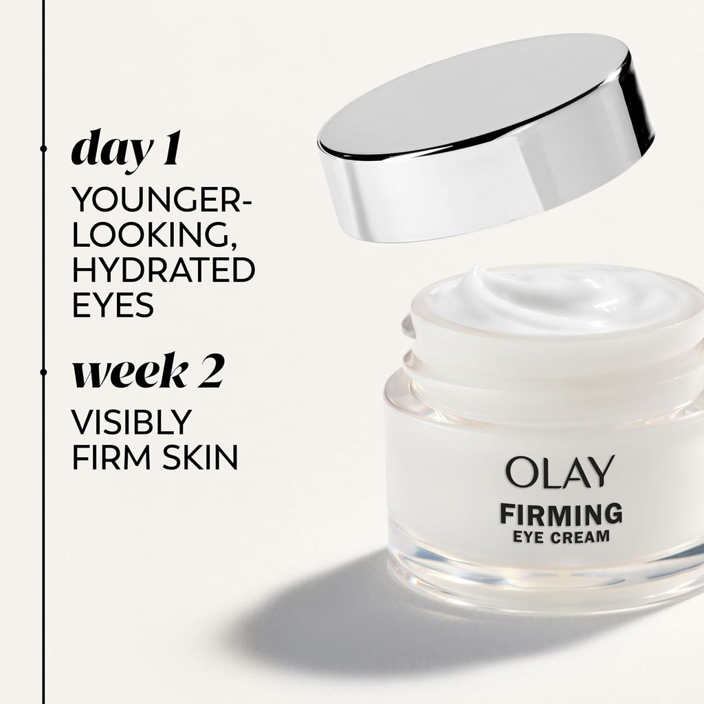 Olay Regenerist Collagen Peptide 24 Firming Eye Cream, Fragrance-Free Anti Aging Eye Treatment with Collagen Peptide and Vitamin B3+, Moisturizing Eye Cream for Wrinkles, 0.5 Fl Oz