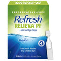 Refresh RELIEVA PF Preservative-Free Artificial Tears Lubricant Eye Drops, 0.01 fl oz (0.4 mL), 30 Single-Use Containers