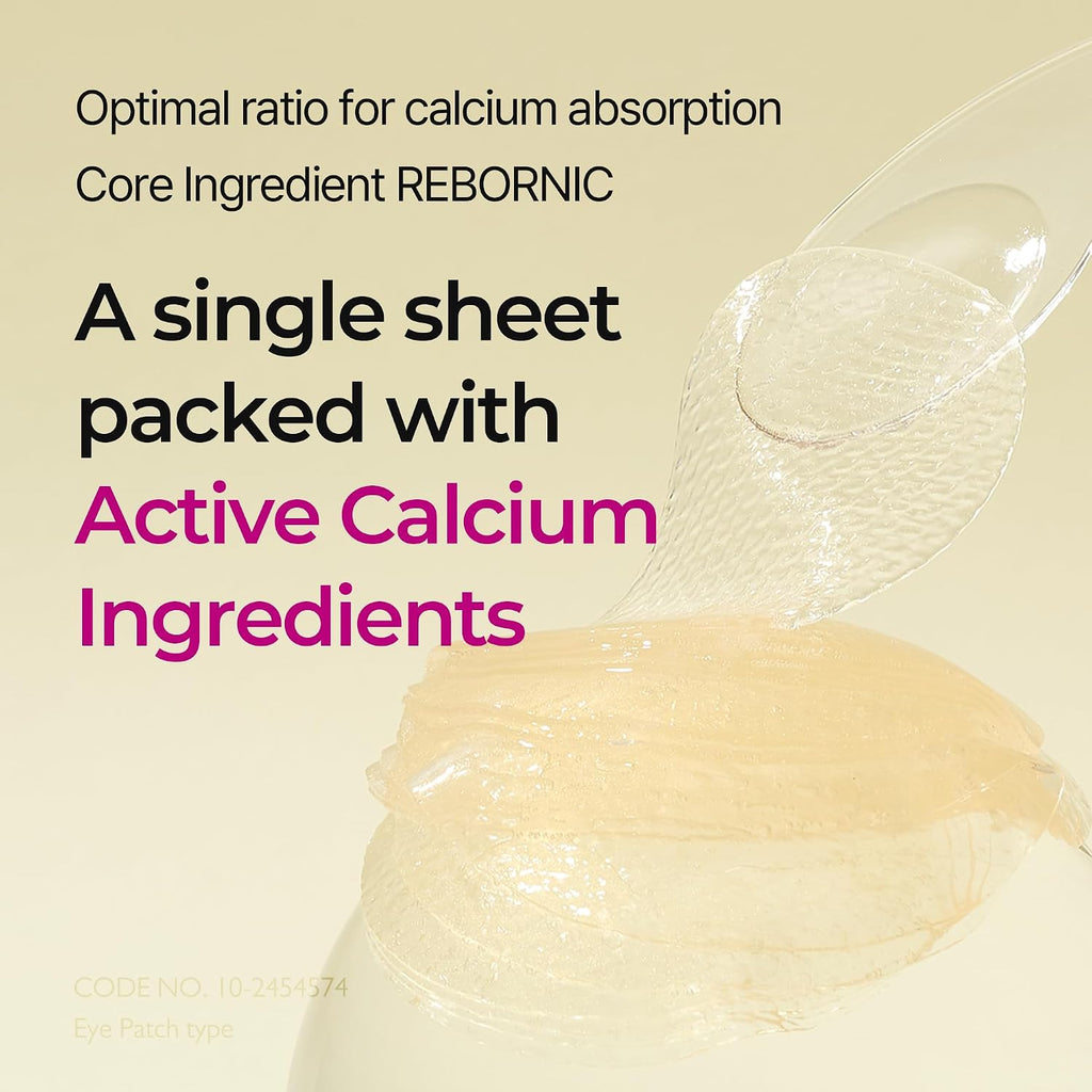 Dr.Melaxin Calcium Volume Under Eye Patches for Puffy Eyes & Dark Circles, Hydrogel Eye Mask for Wrinkles, Fine Lines & Sagging Skin, Firming Collagen Eye Patch, Korean Skin Care (60 Count)