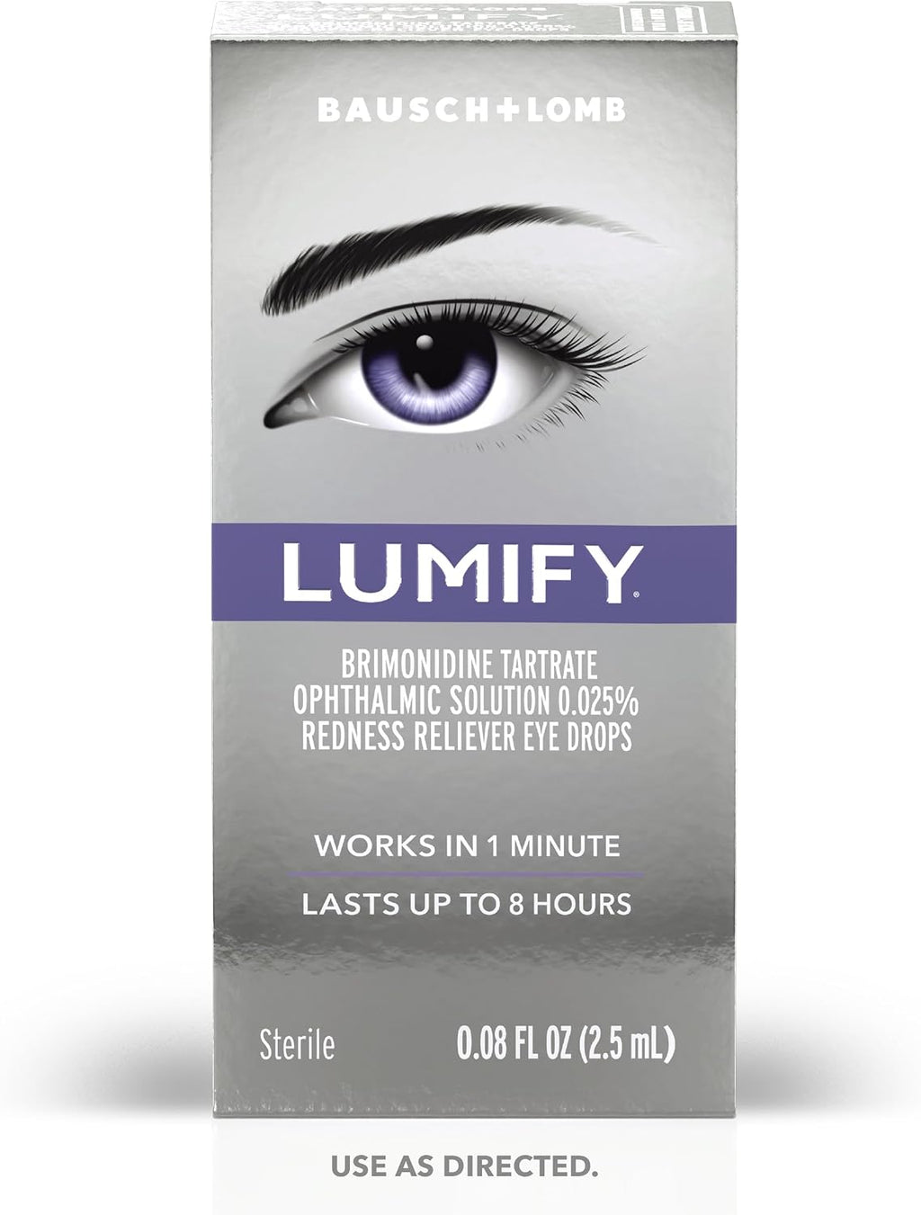 LUMIFY Redness Reliever Eye Drops 0.08 fl oz (2.5 mL) - Pack of 6
