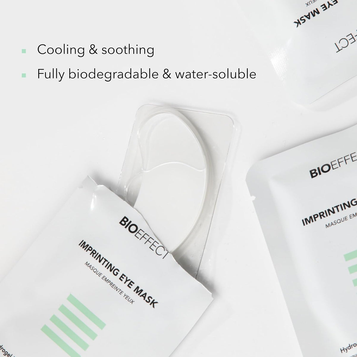 Bioeffect Imprinting Hydrogel Eye Masks | DePuffing & Dark Circles, 8 Pairs