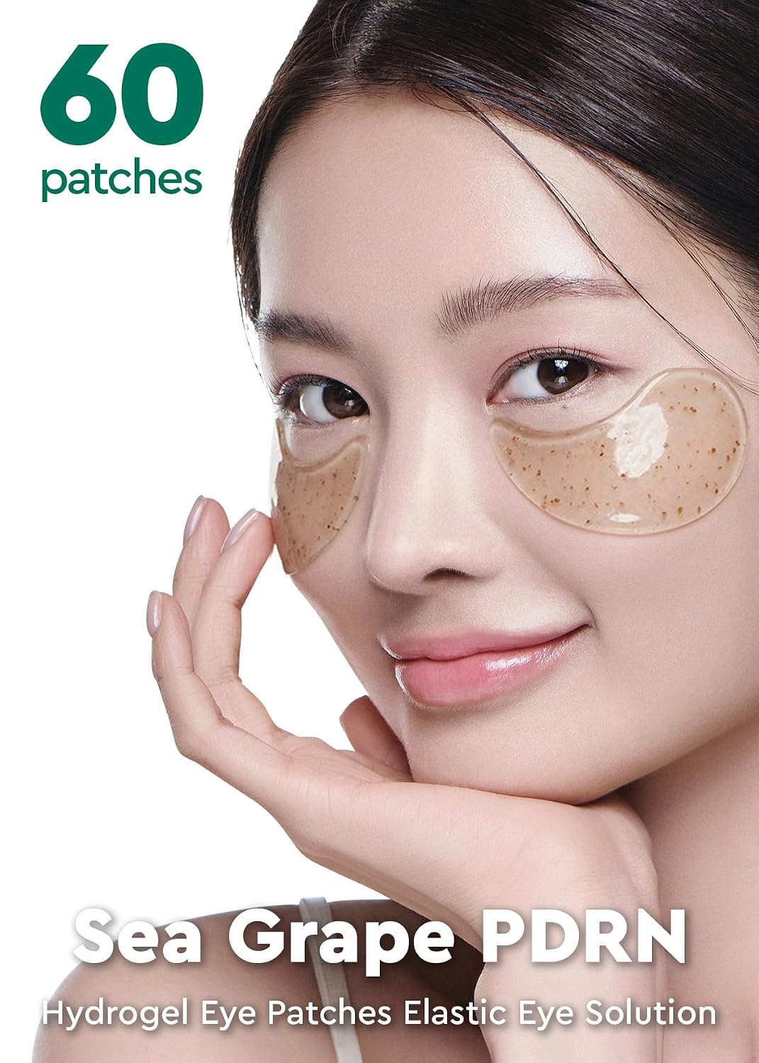 bewants Sea Grape Vegan PDRN Eye Patches for Sensitive Skin | Formulated with Collagen, Green Tea, Ceramides and Pathenol | Hydrating & Firming Under Eye Mask