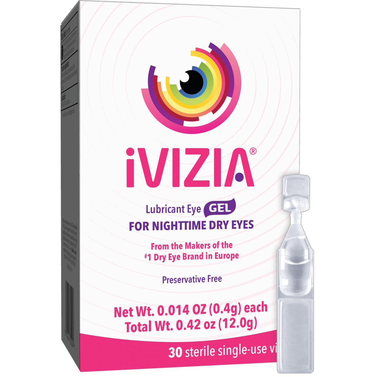 iVIZIA Sterile Lubricant Eye Drops for Dry Eyes, Preservative-Free, 5ml