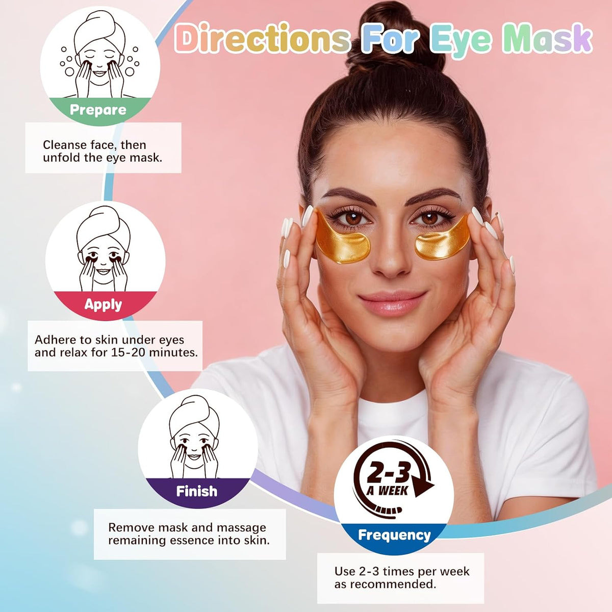 120 Pairs Under Eye Patches,Hydrating Eye Mask For Puffy Eyes &Dark Circles
