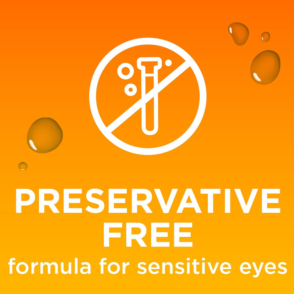Blink Triple Care Preservative Free Lubricating Eye Drops, 0.4 fl oz