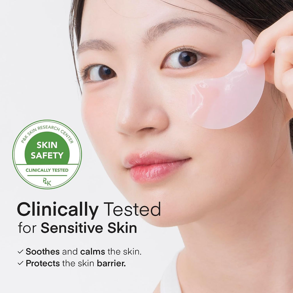 TEREZ & HONOR Peptide Collagen Under Eye Patches - 60 Korean Firming, Glowing & Hydrating Hydrogel Mask for Puffy Eyes, Dark Circles, Wrinkles, Fine Lines, Undereye Bags - Anti-Aging Eye Gel Pads