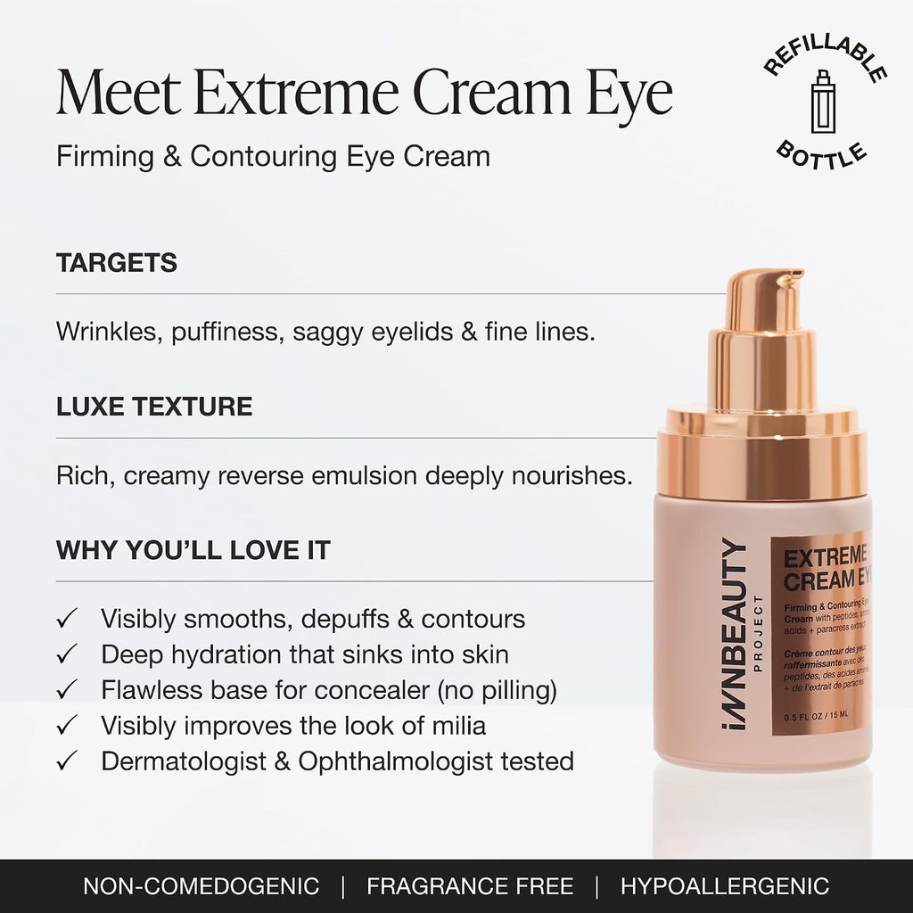 Innbeauty Project Extreme Cream Refillable Eye Cream, 0.5 oz (15 ml)