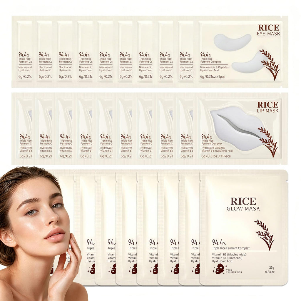 30Pcs Lip Mask & Eye Mask & Face Mask,Hydrate Lip Mask Patches,Party Favors