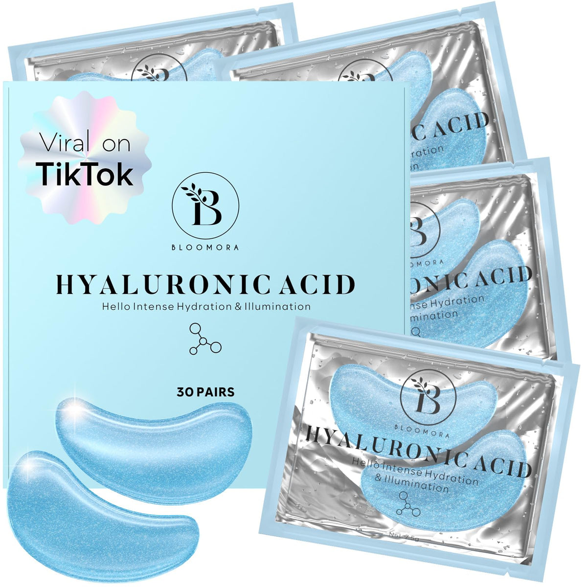 BLOOMORA Variety Under Eye Patches (30 Pairs) - For Dark Circles & Puffiness - Eye Mask for Care