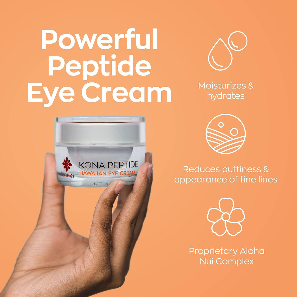 Hanalei Kona Peptide Eye Cream with Caffeine, 0.5 oz
